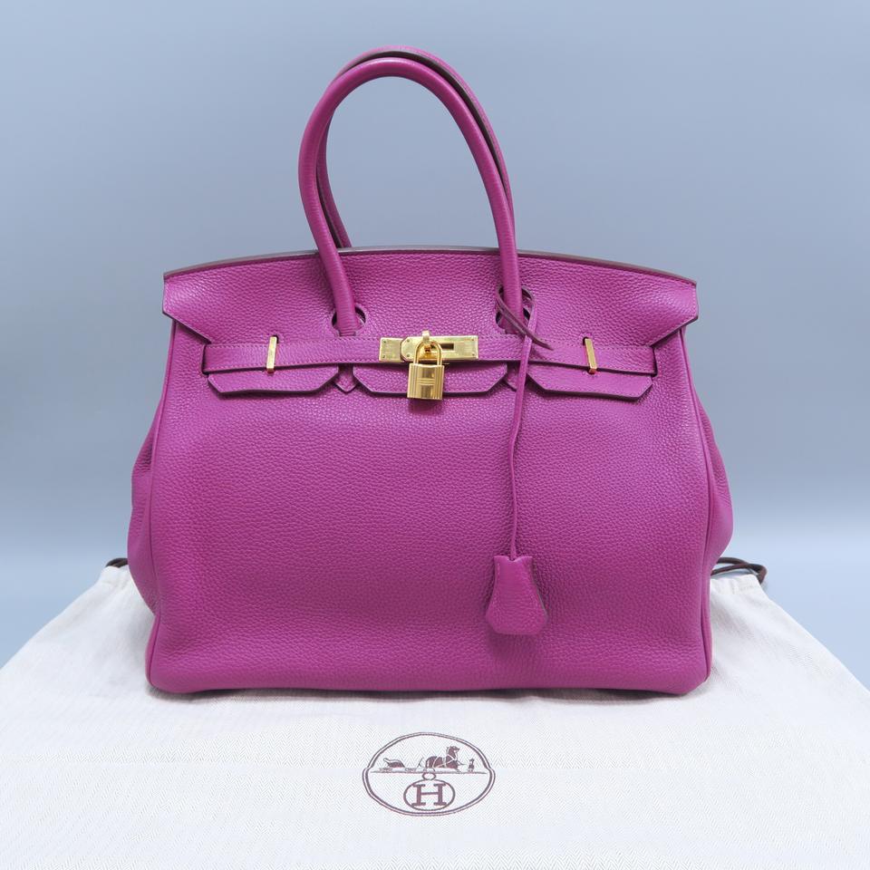 HermesBirkin 35 Anemone Togo Tote