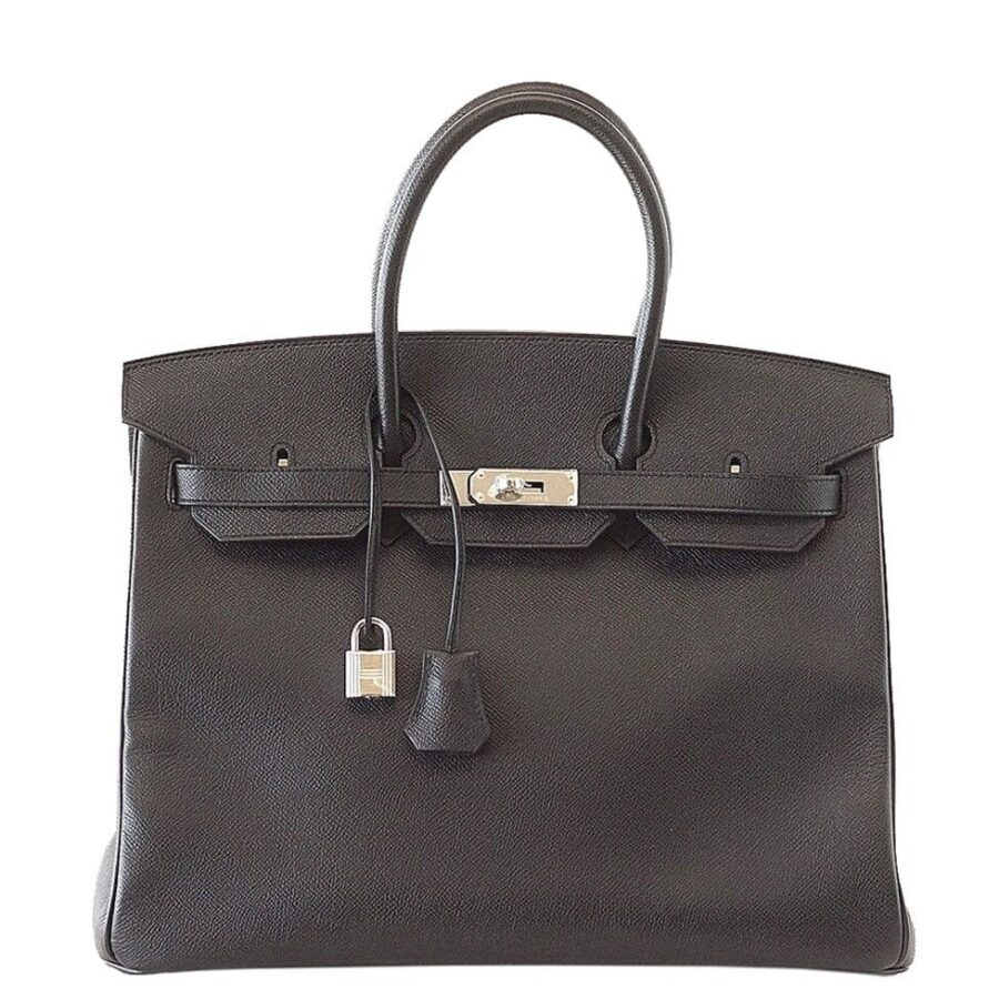 HermesBirkin 35 Bag Black Epsom PHW | Studio Nafay