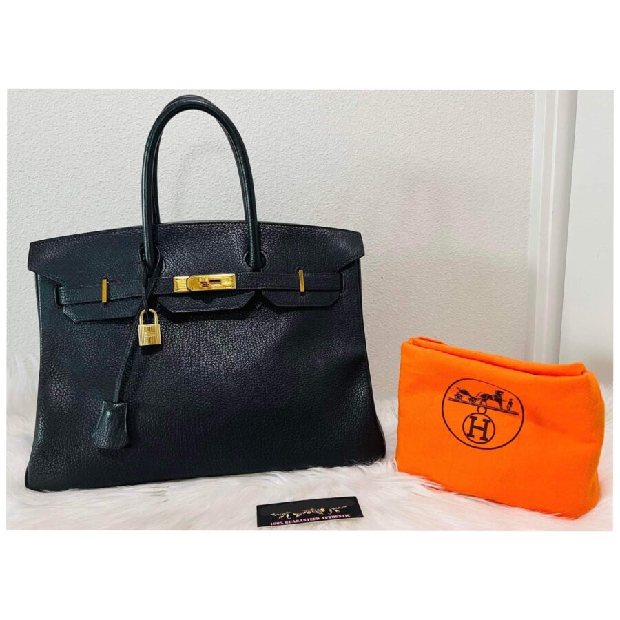 HERMES Birkin 35 Black Hand Bag | Studio Nafay