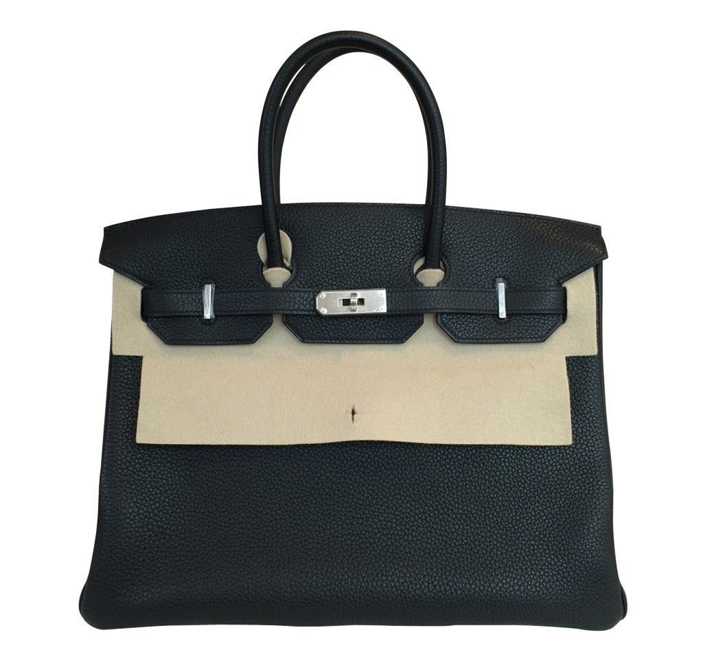 HermesBirkin 35 Black Togo Bag PHW