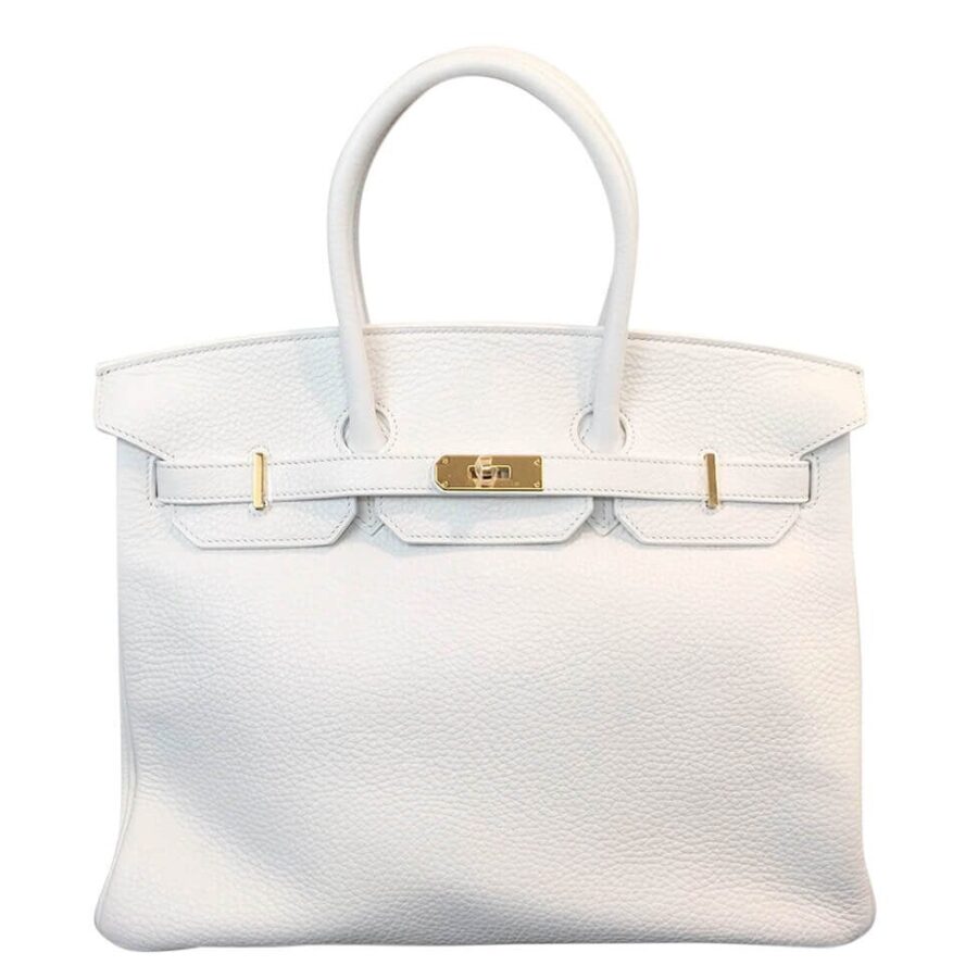 HermesBirkin 35 Bag Blanc Taurillon Clemence | Studio Nafay