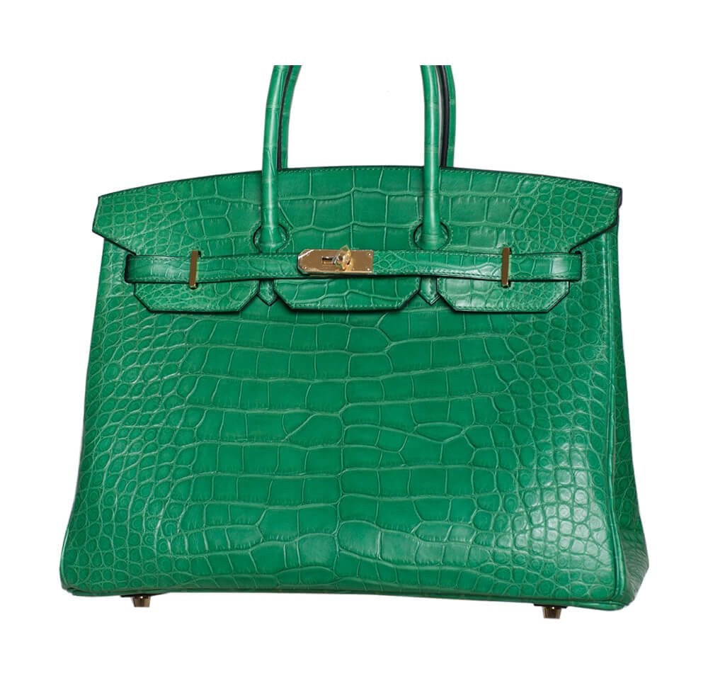 HermesBirkin 35 Bag Cactus Matte Alligator