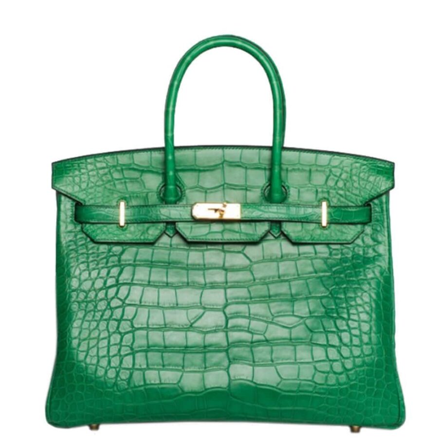 HermesBirkin 35 Bag Cactus Matte Alligator | Studio Nafay