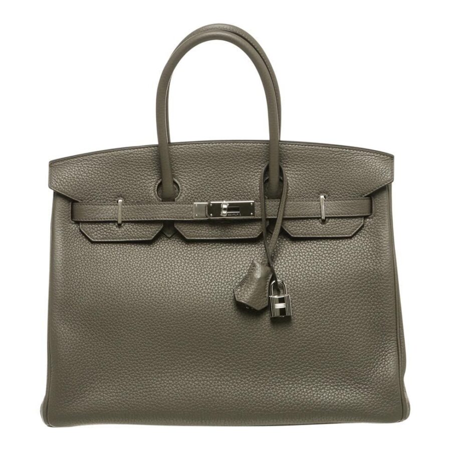 HermesBirkin 35 Etain Bag PHW | Studio Nafay
