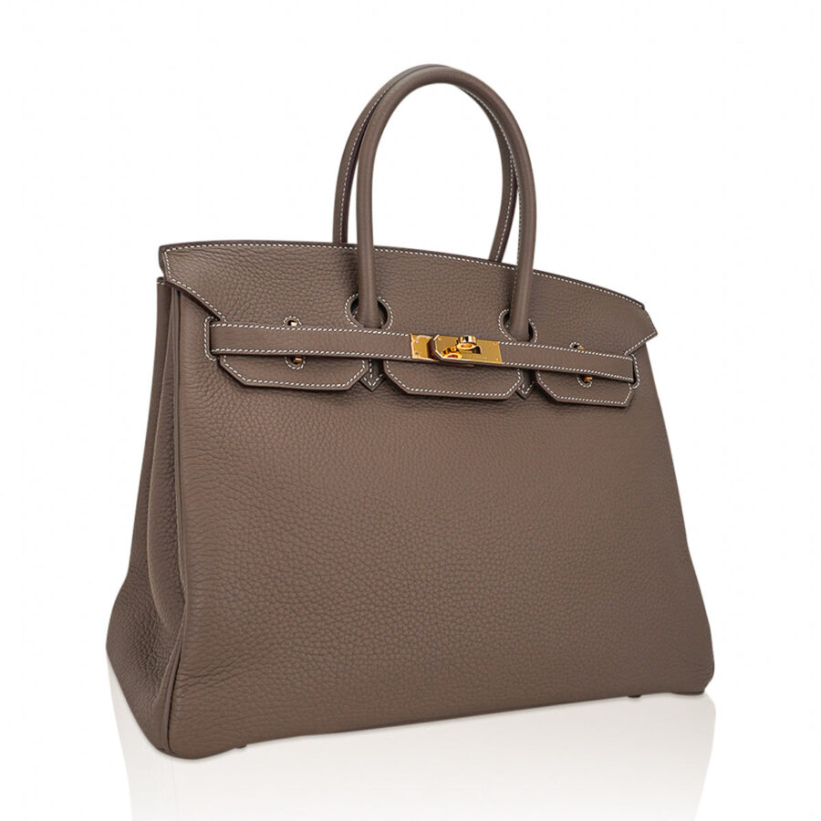 Hermes Birkin 35 Bag Etoupe Gold Hardware Togo Leather | Studio Nafay