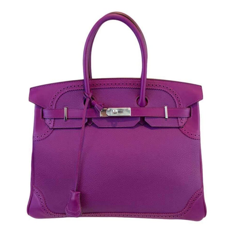 HermesBirkin 35 Ghillies Anemone Bag PHW | Studio Nafay