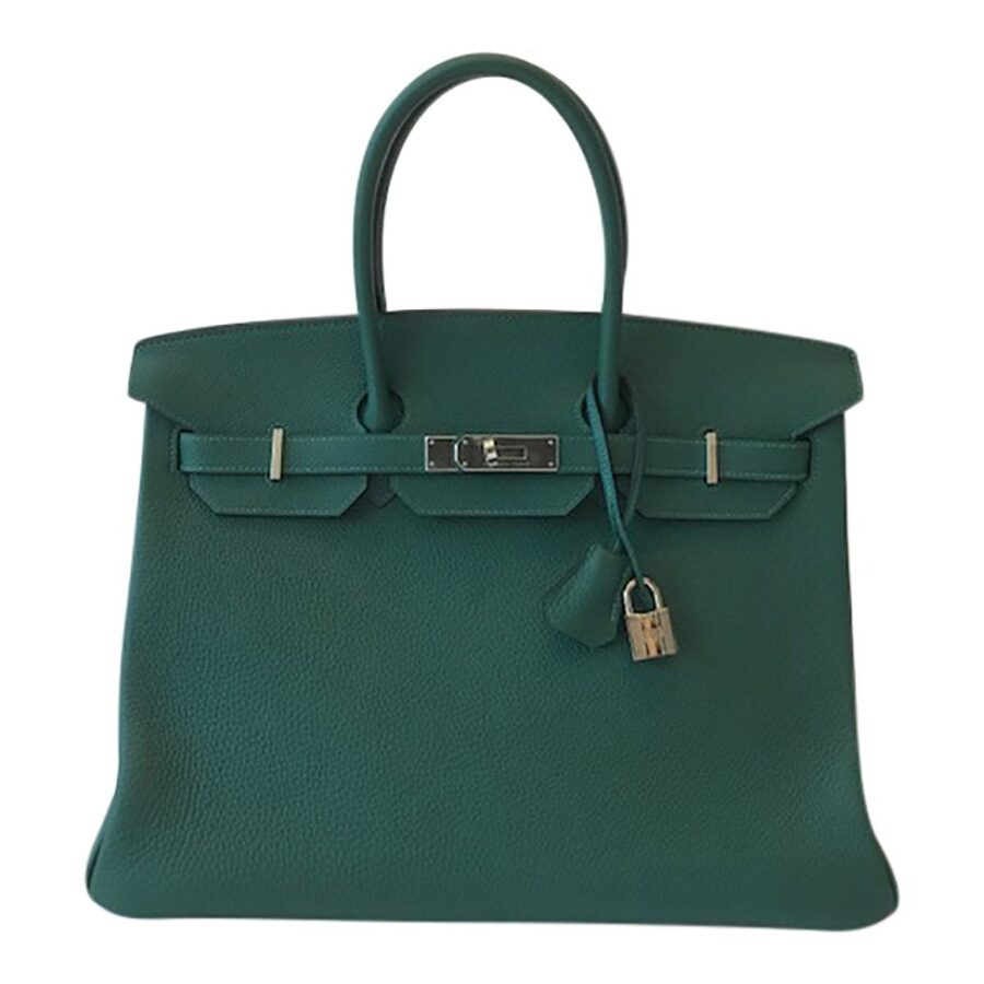 HermesTogo Birkin 35cm Bag Malachite PHW | Studio Nafay