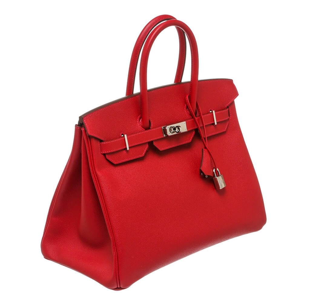 HermesBirkin 35 Bag Rouge Casaque Epsom