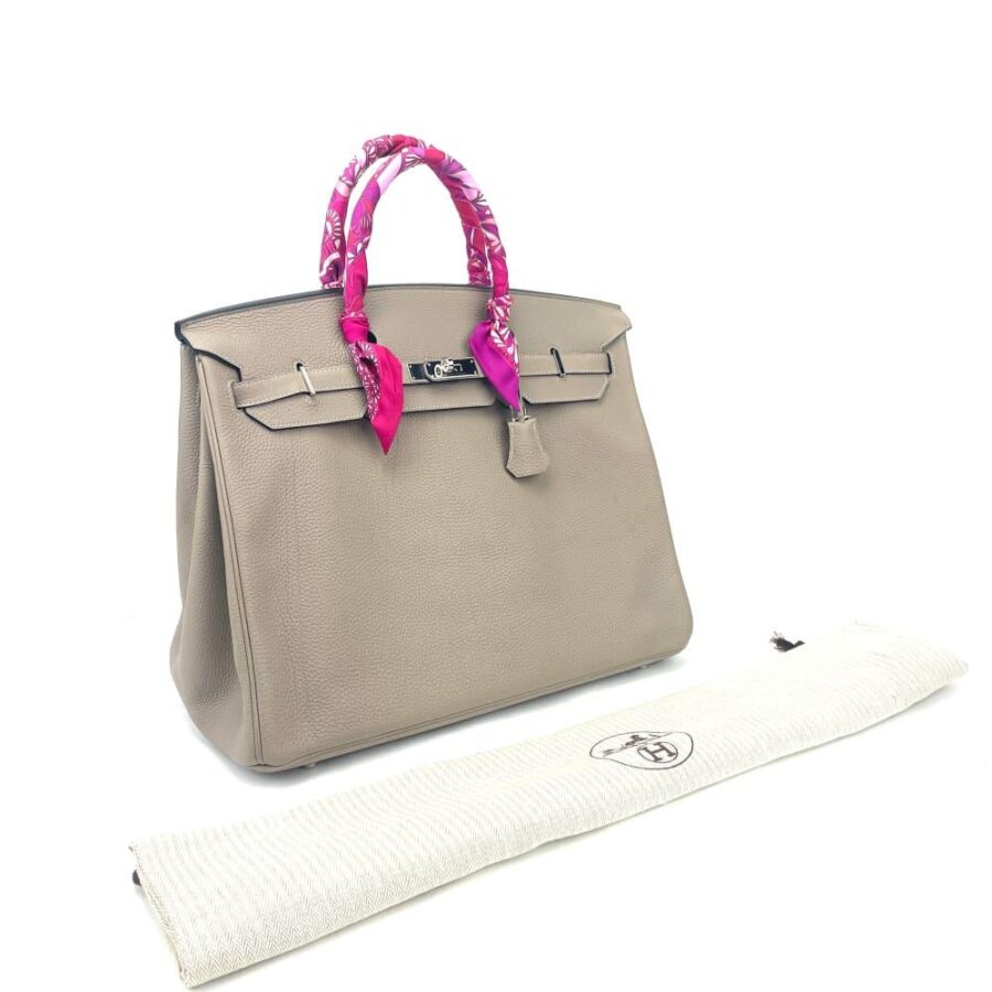 Hermes Togo Birkin 40 toupe Grey | Studio Nafay