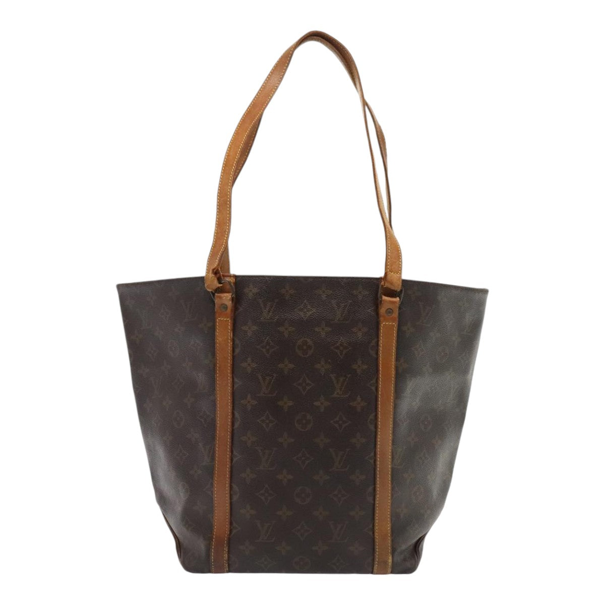 LOUIS VUITTON Monogram Sac Shopping Tote Bag LV Auth hk1616
