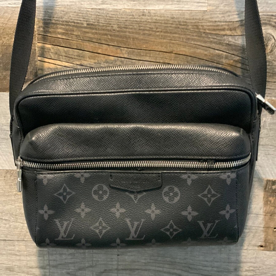 Louis Vuitton Monogram Eclipse Taiga Messenger Bag | Studio Nafay