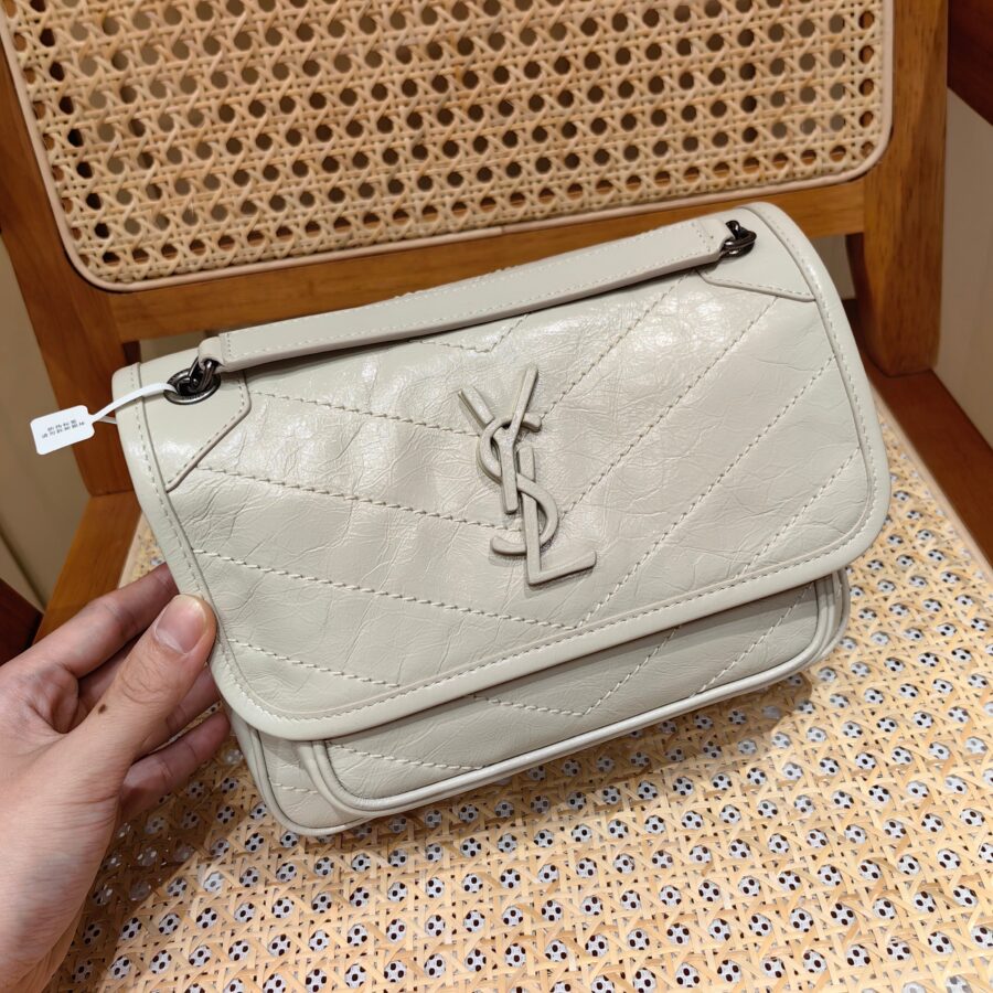 YSL Niki Baby Bag Light Beige Calfskin 338902 | Studio Nafay
