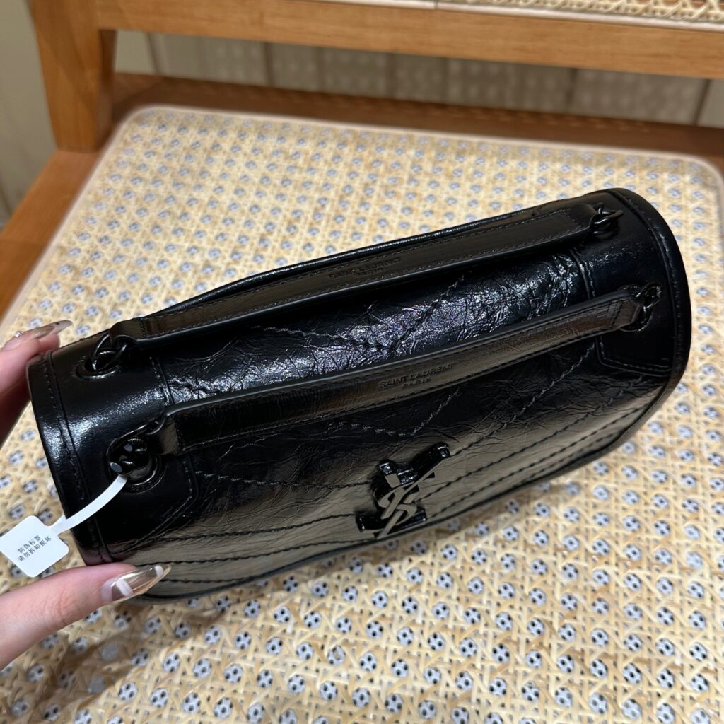 YSL Niki Baby Bag Black Calfskin 338910 - Product Image 2