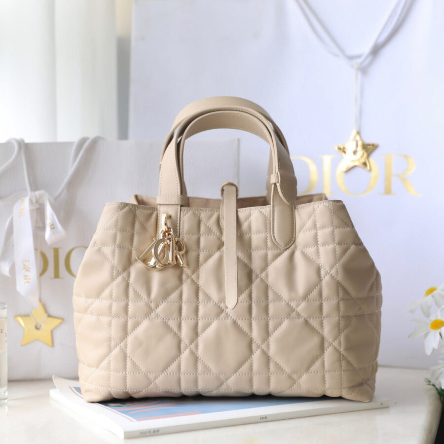 CD Toujours Bag 28.5 Light Beige Calfskin | Studio Nafay