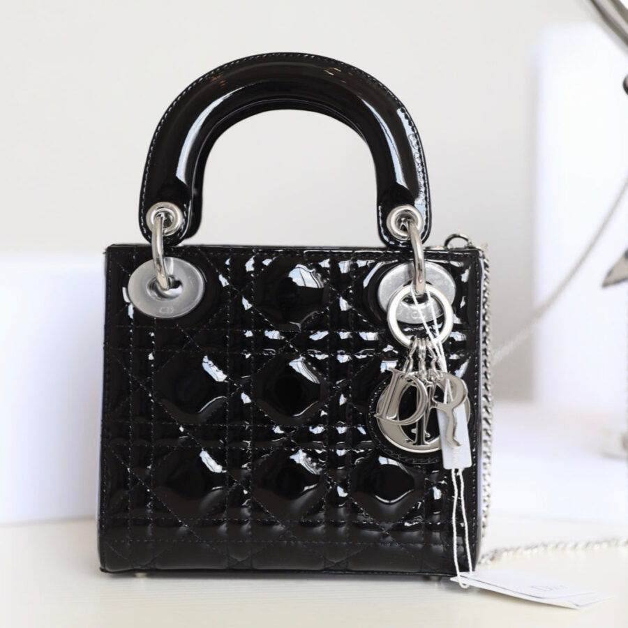 CD Lady Dior Mini Bag With Silver Hardware Calfskin | Studio Nafay