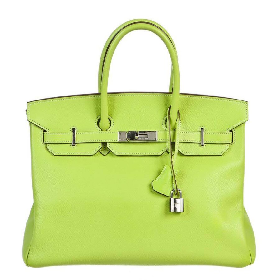 HermesBirkin 35 Kiwi Lichen Candy Collection Bag | Studio Nafay