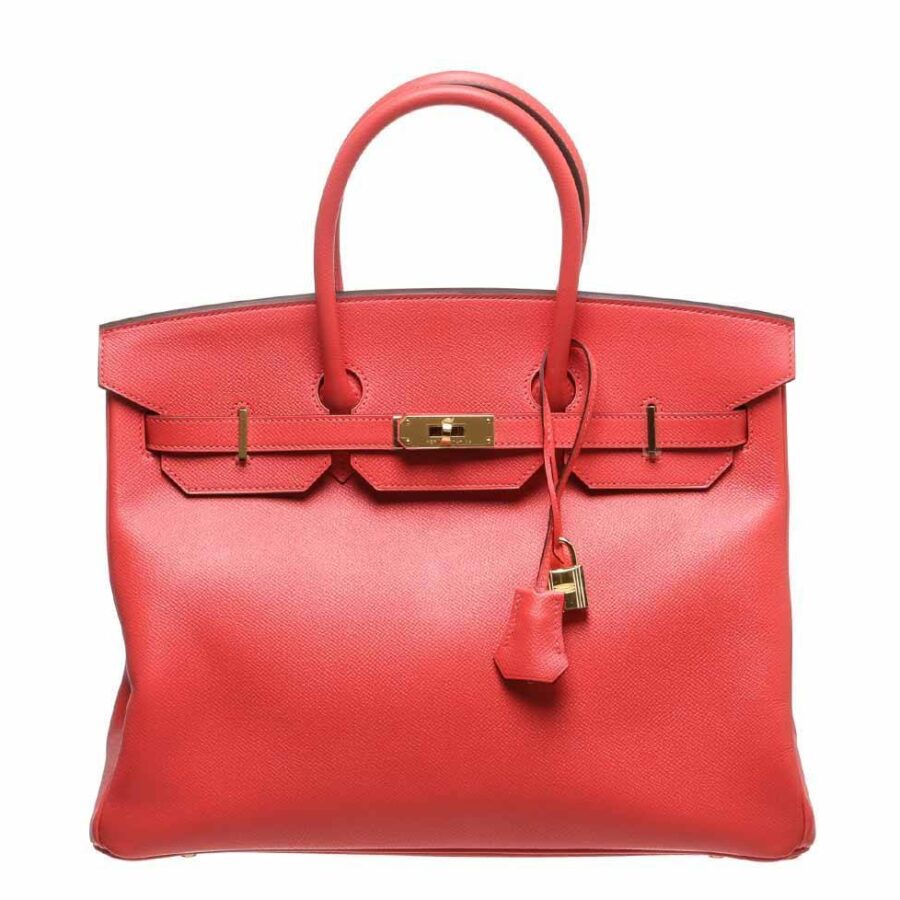 HermesBirkin 35 Rouge Pivoine Bag GHW | Studio Nafay