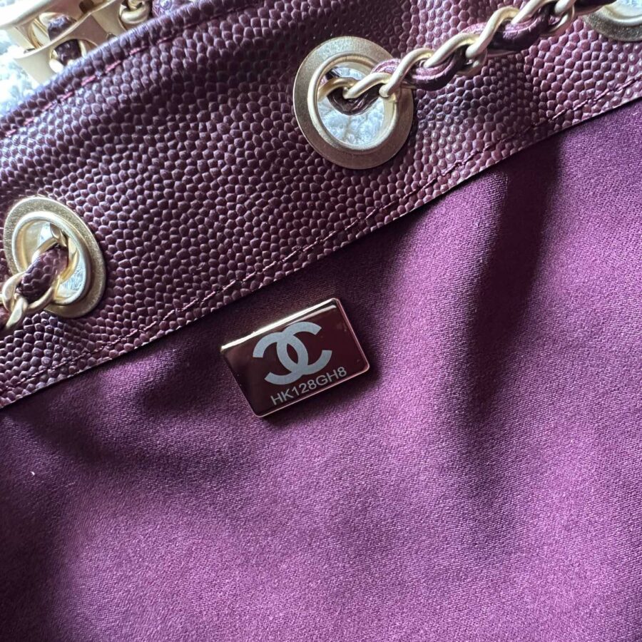 Chanel 25 Hobo Bag 22cm Burgundy Calfskin 286183 | Studio Nafay