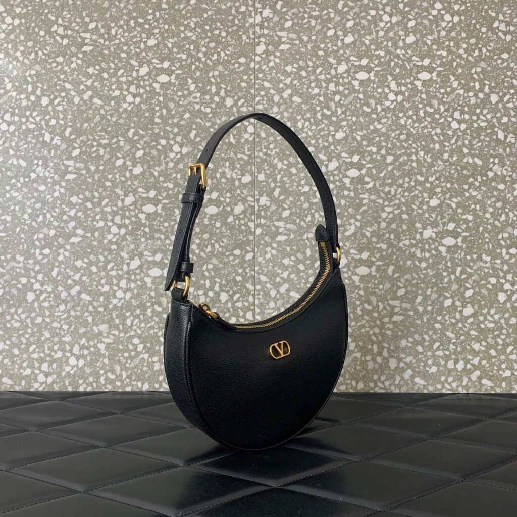 VA GARAVANI VLOGO mini HOBO bag black calfskin 566882 - Product Image 2