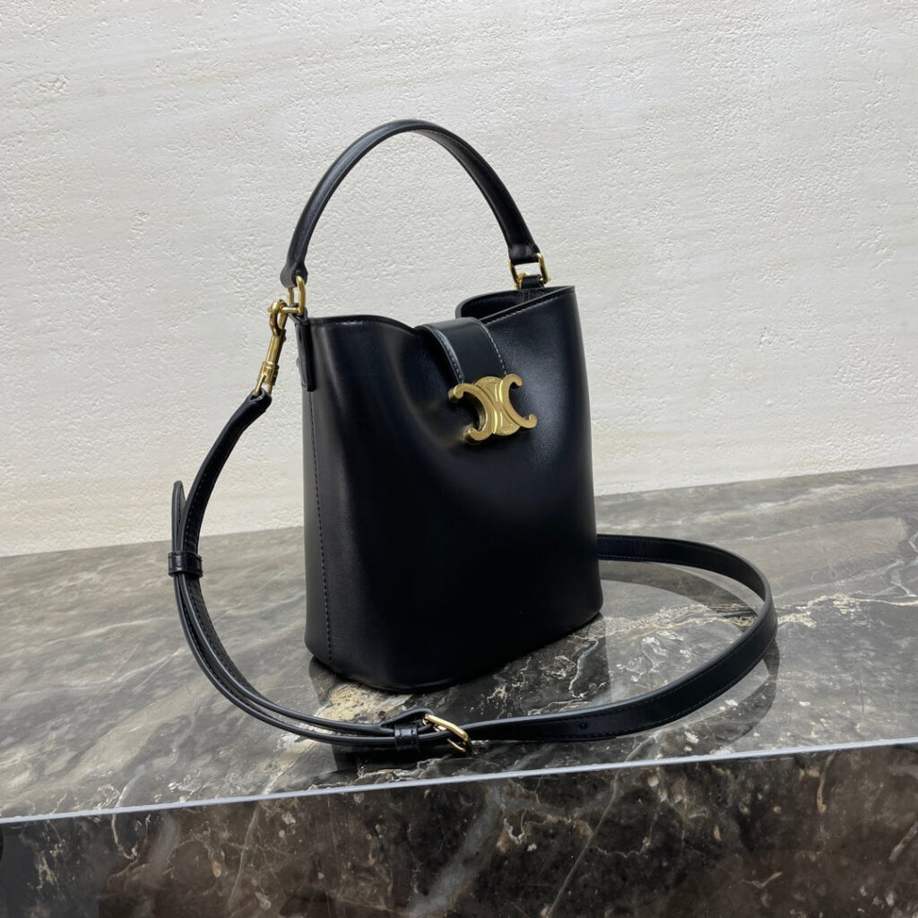 MINI 19 LOUISE BAG IN BLACK SMOOTH CALFSKIN - Product Image 2