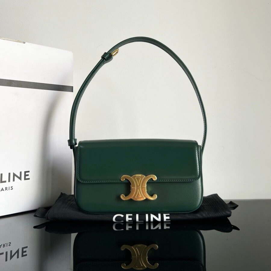 TRIOMPHE 20 DARK GREEN CALFSKIN | Studio Nafay