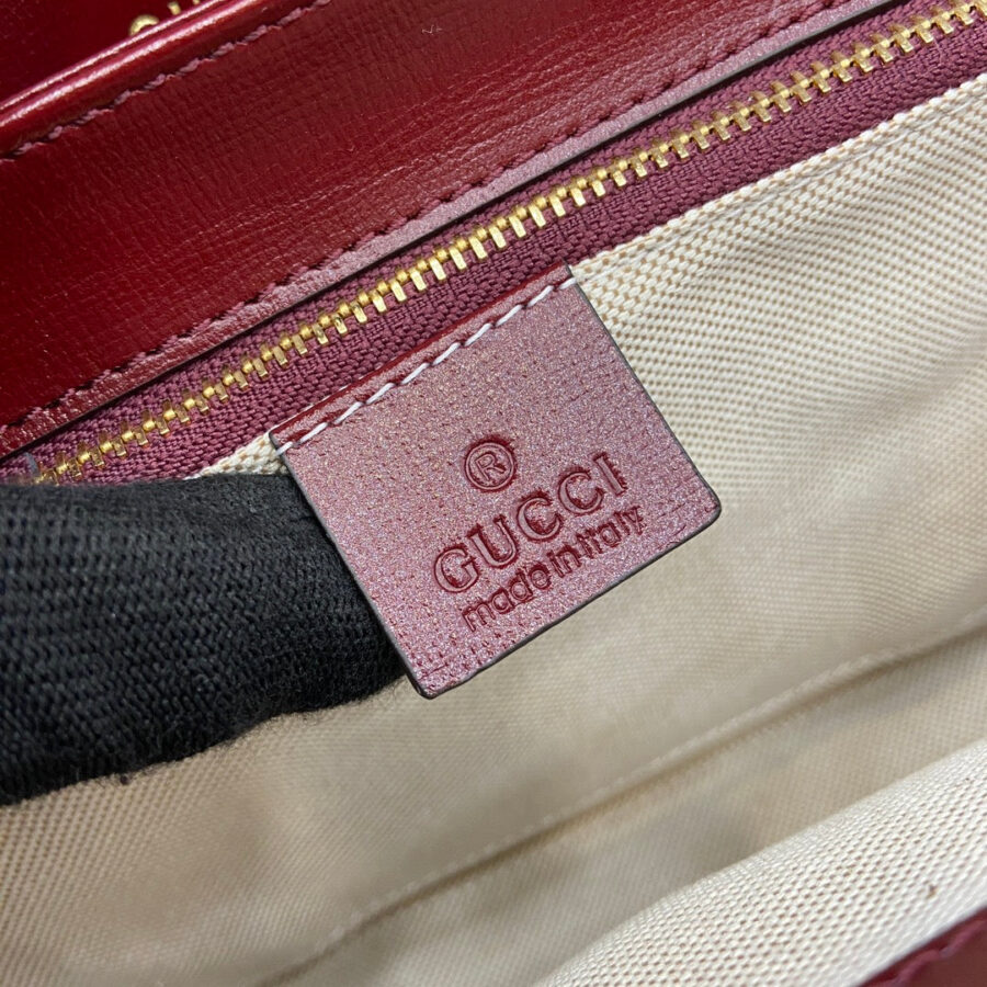 HORSEBIT SHOULDER BAG 25 IN WINE RED LAMBSKIN GOLD HARDWARE | Studio Nafay