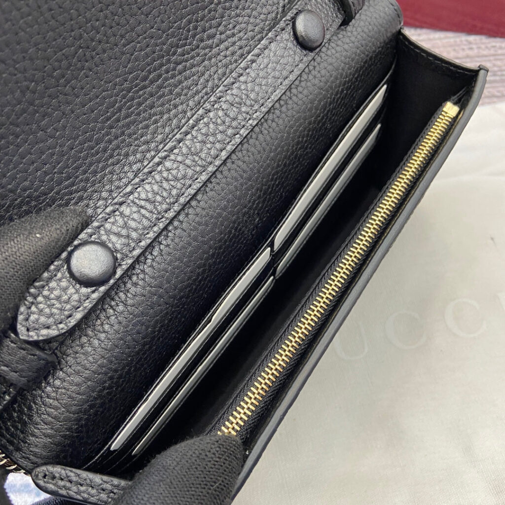 GG Dionysus Chain bag 20cm Black Grained Leather 339611 - Product Image 2