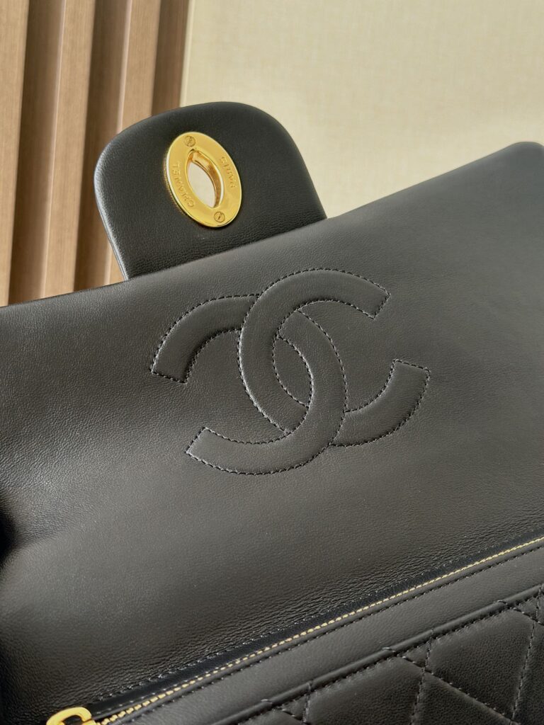 CC Backpack 30cm Black Gold Backpack Sheepskin 298105 - Product Image 2