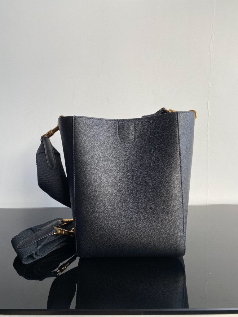 SANGLE SEAU BUCKET 24 BAG BLACK CALFSKIN - Product Image 2
