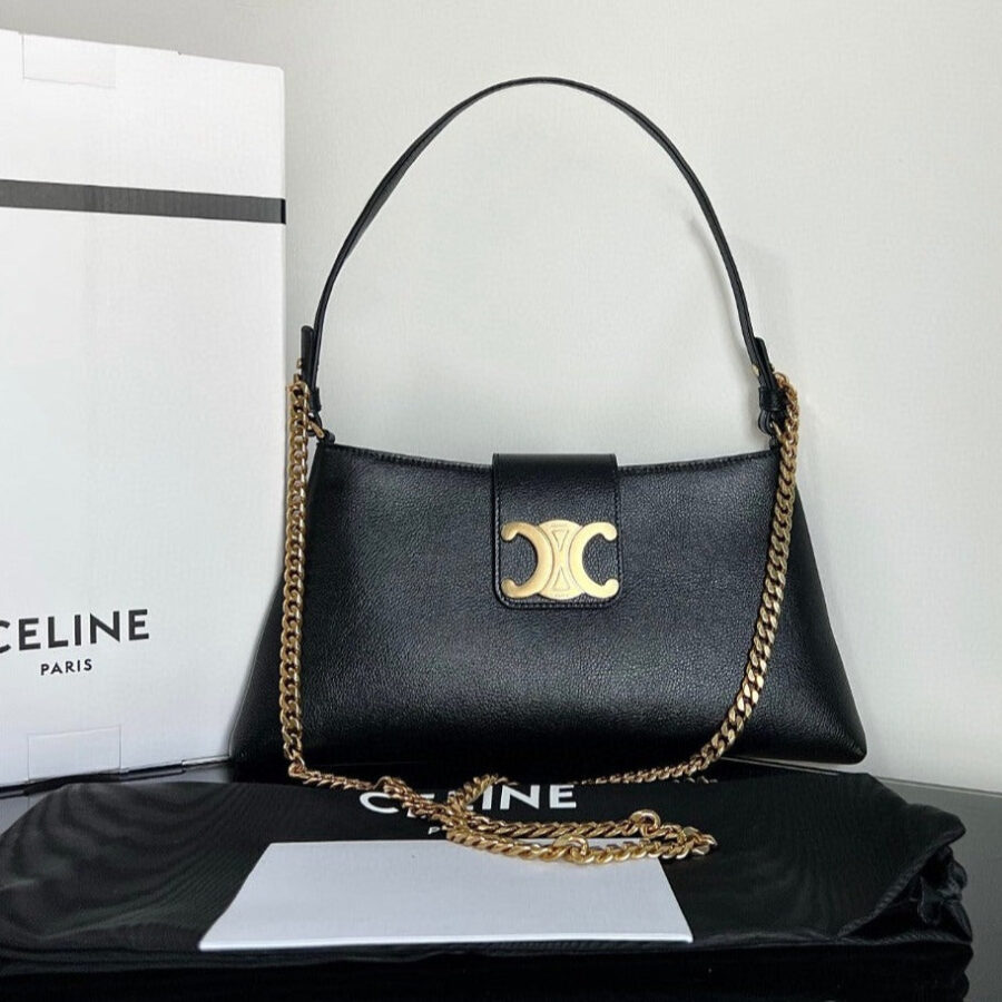 WILTERN TRIOMPHE BAG 31 ORIGINAL BLACK LEATHER | Studio Nafay