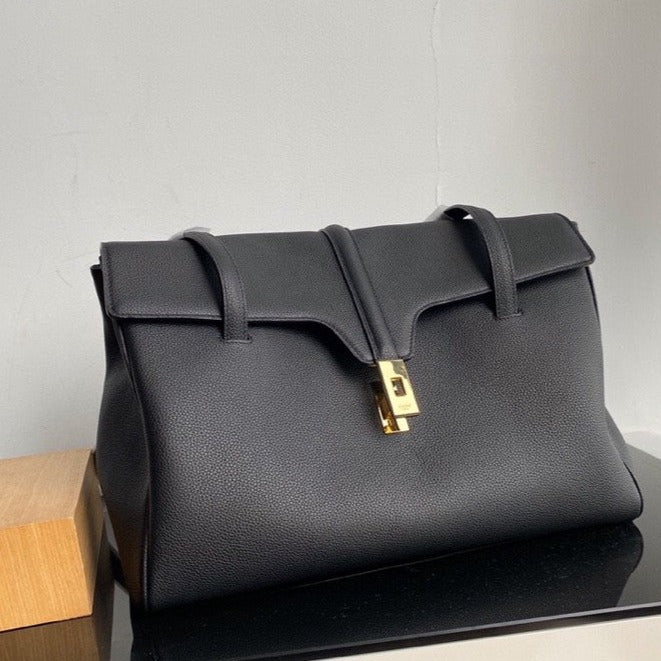 SOFT BAG 38 CALFSKIN BLACK | Studio Nafay