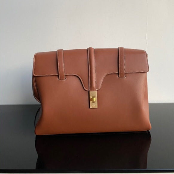 SOFT BAG 38 SMOOTH CALFSKIN TAN | Studio Nafay