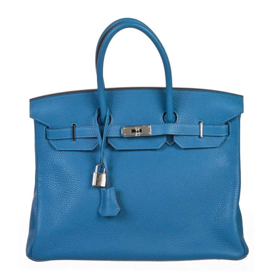 HermesBirkin 35 Mykonos Blue Bag | Studio Nafay