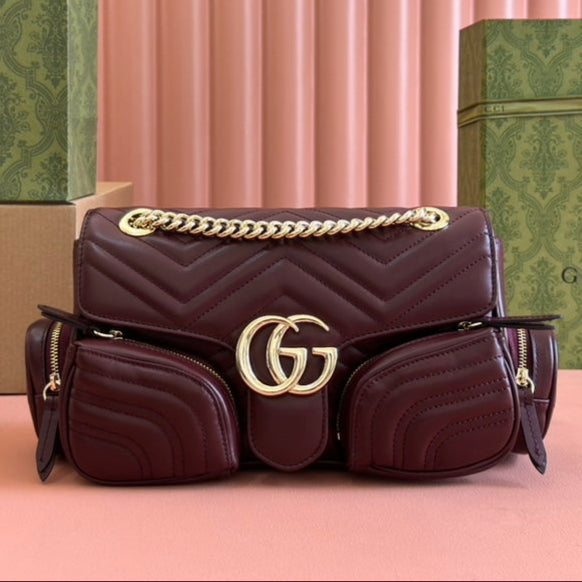 Gucci Marmont Bag Rosso Ancora Red Leather 244246 | Studio Nafay