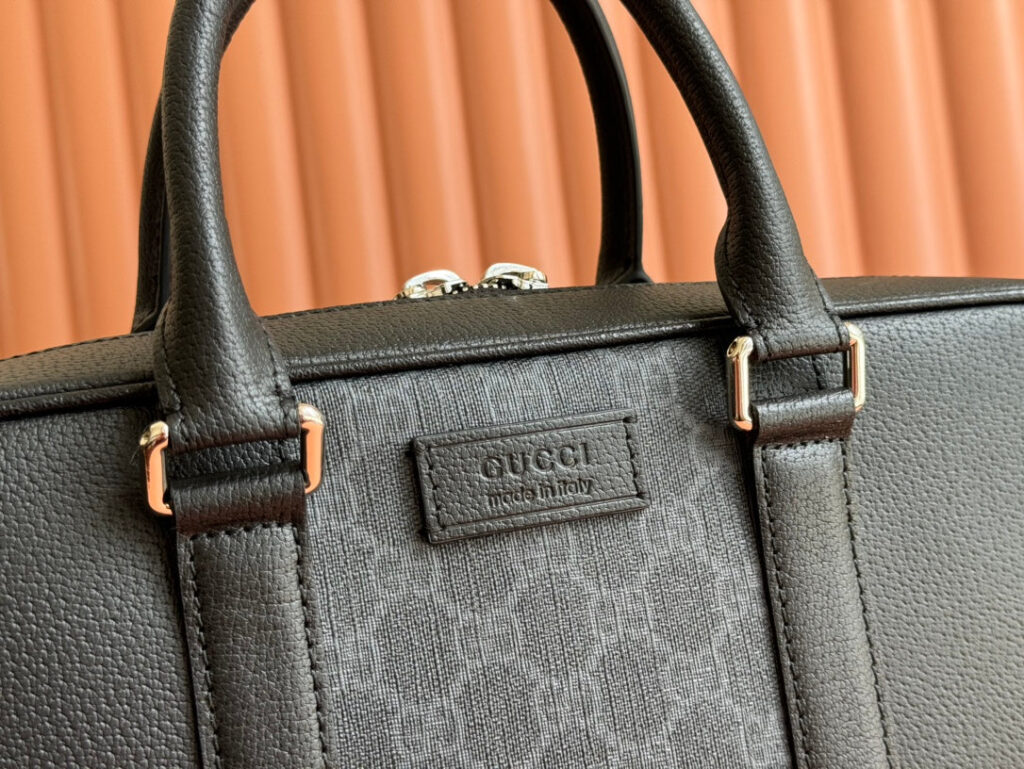 Gucci Briefcase 36.5cm Black Leather Canvas 239949 - Product Image 2