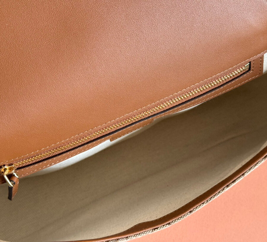Gucci Blondie 32 Bag Brown Beige Leather Canvas 239899 | Studio Nafay