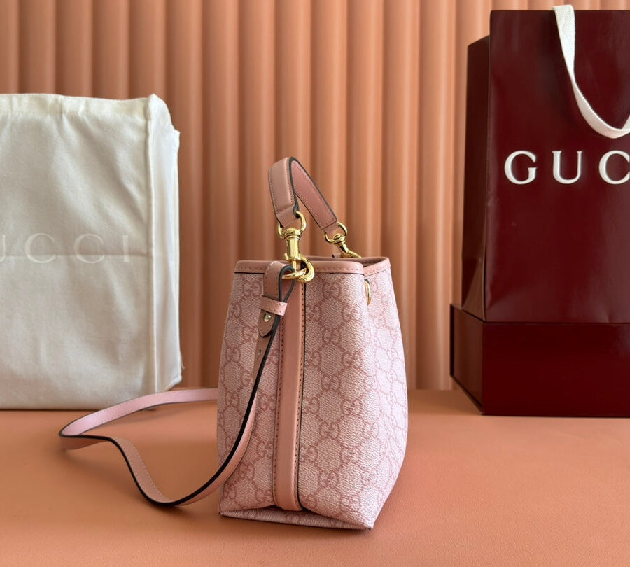 Gucci Ophidia 20.5cm Bag Pink Canvas 244353 | Studio Nafay