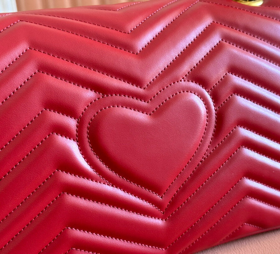 Gucci GG Marmont 31 Bag Red Calfskin 248222 | Studio Nafay