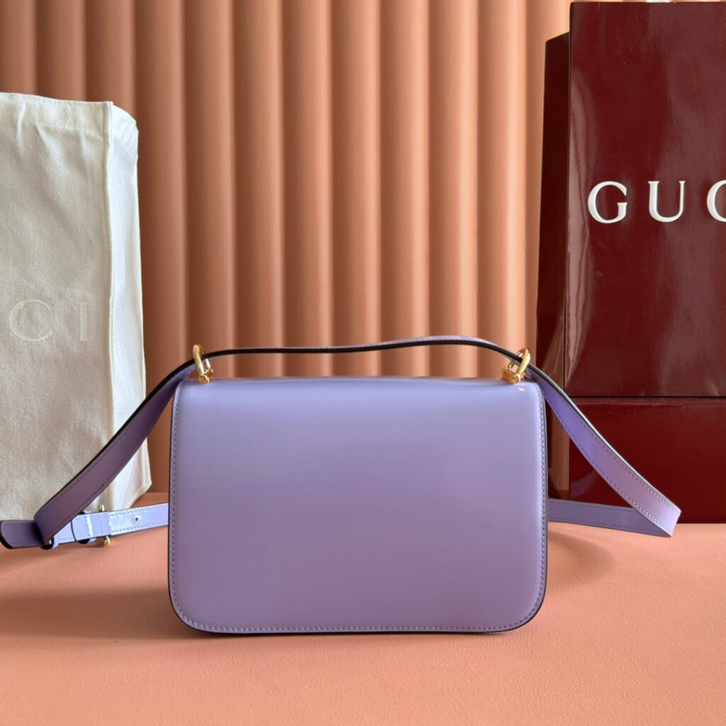 Gucci Siena Small Shoulder Bag Light Purple Leather 271873 | Studio Nafay