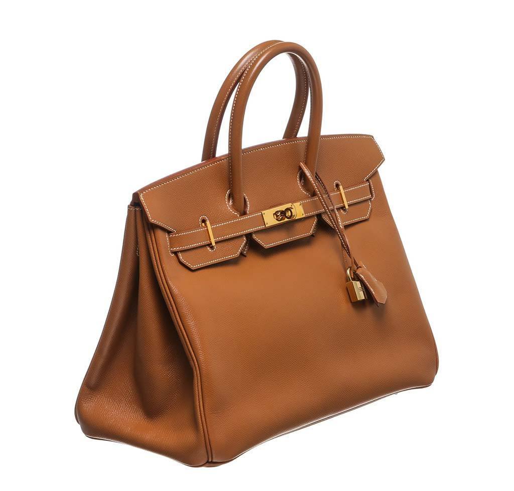 HermesBirkin 35 Gold Epsom Bag GHW