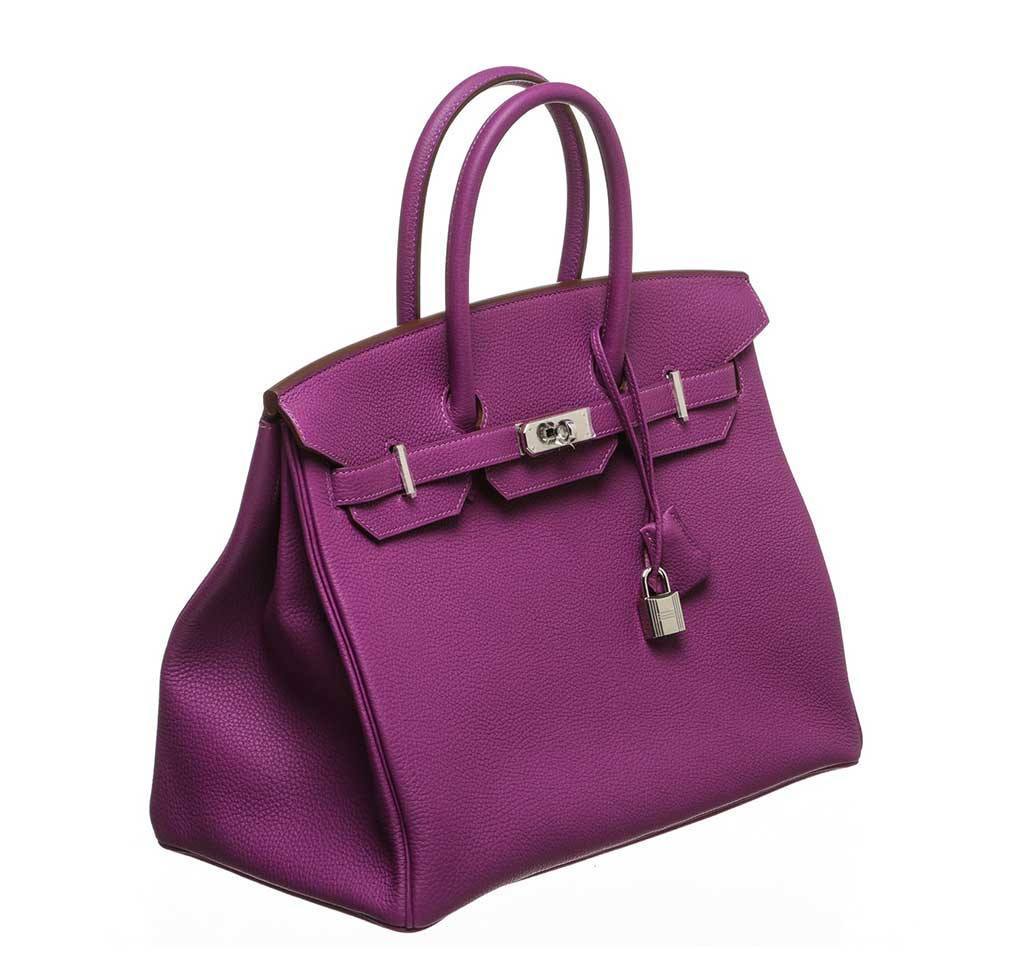 HermesBirkin 35 Anemone Bag PHW