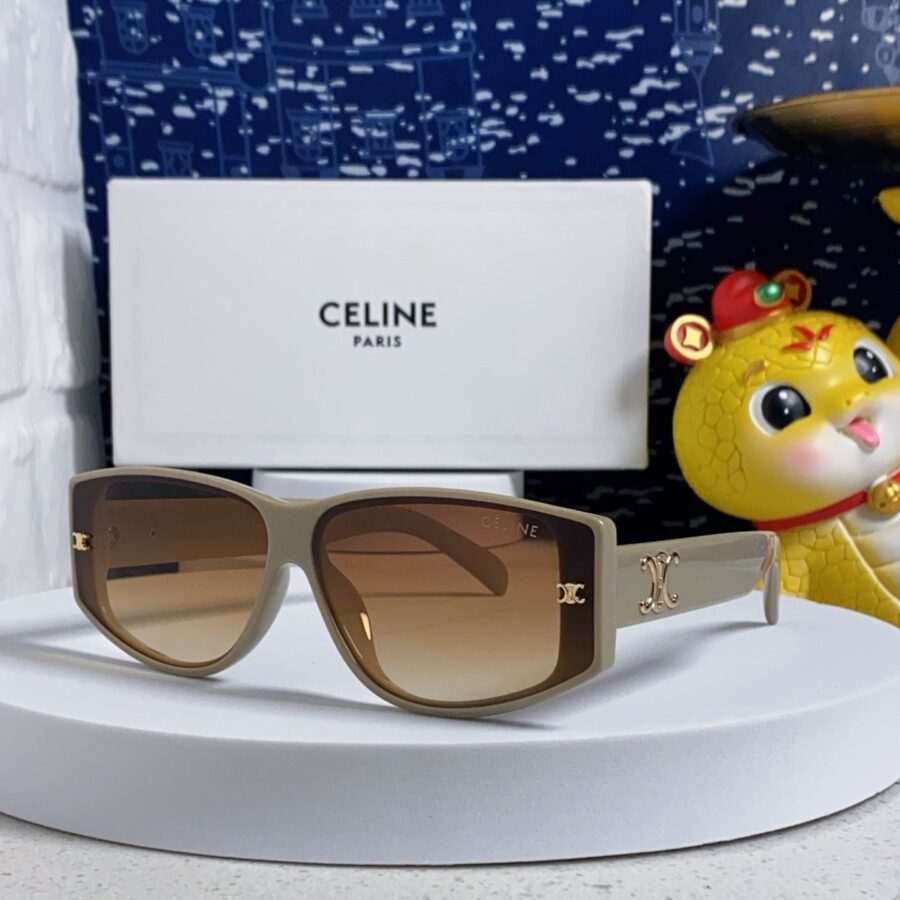 TRIOMPHE SUNGLASS 533218 IN IVORY ACETATE CAMEL LENSES | Studio Nafay