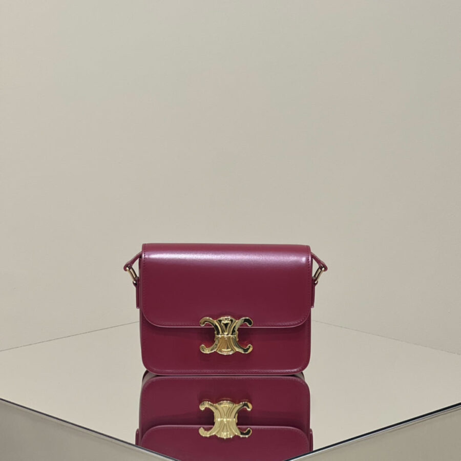 MINI CLAUDE 22 SHINY CALFSKIN FANSY PURPLE | Studio Nafay