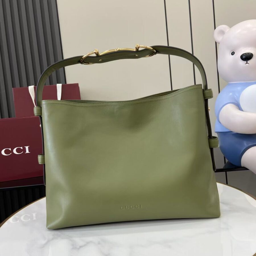 Gucci 25 Beatrix Handbag Green Smooth Cowhide 292565 | Studio Nafay