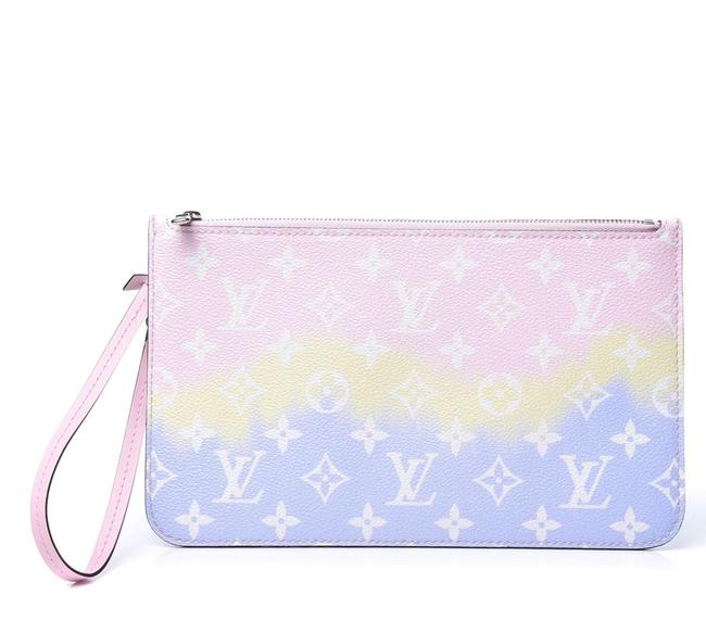 LOUIS VUITTON MONOGRAM ESCALE NEVERFULL POCHETTE PASTEL