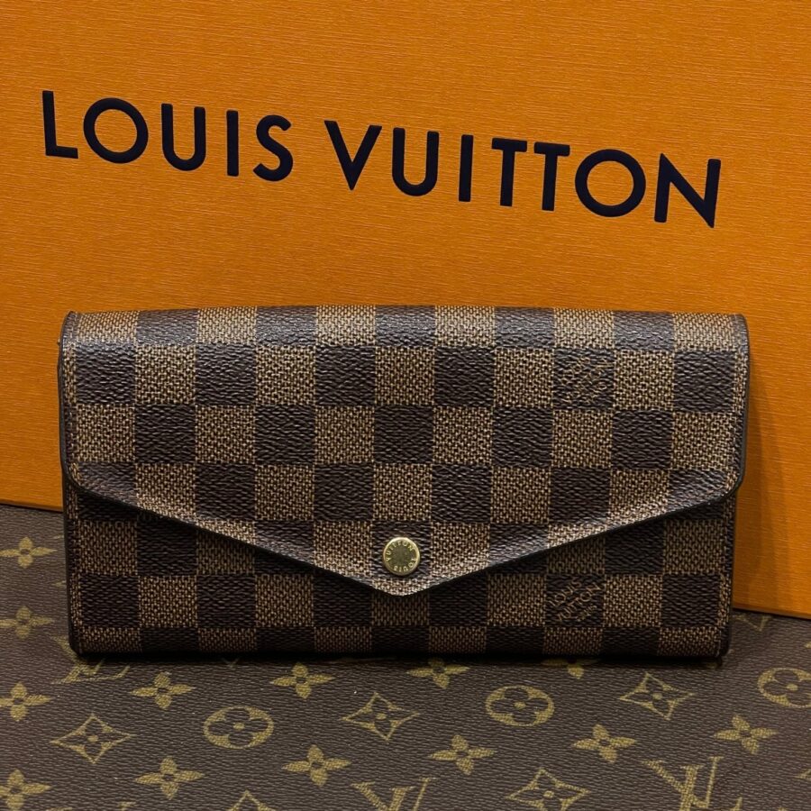 Louis Vuitton - Portefeuille compagnon toile damier ébène