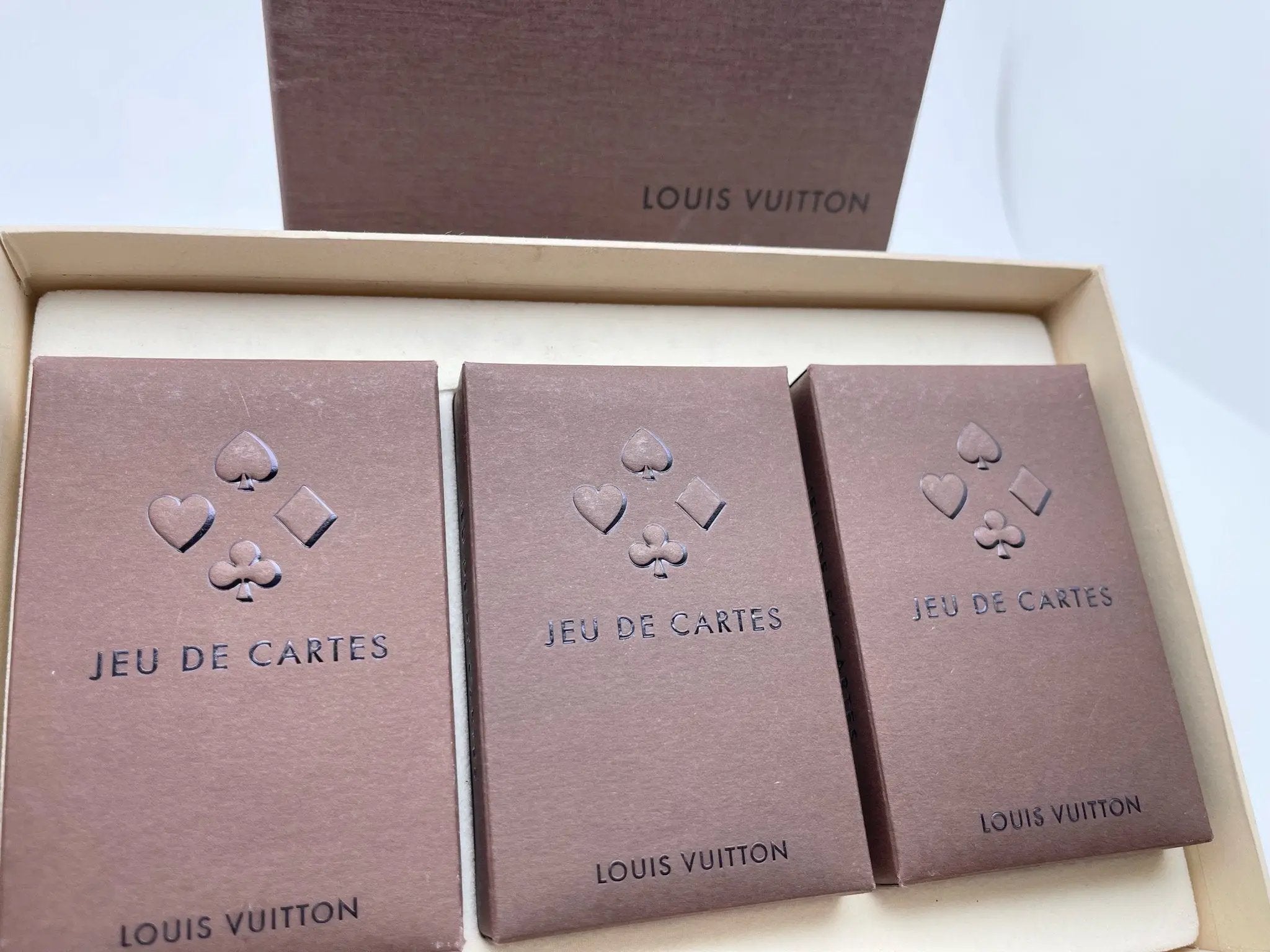 Louis Vuitton – Set de 3 paquets de jeux de cartes