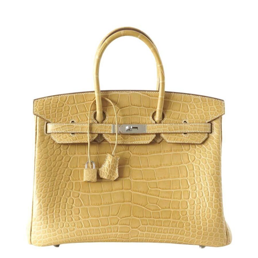 HermesBirkin 35 Alligator Mais Bag | Studio Nafay