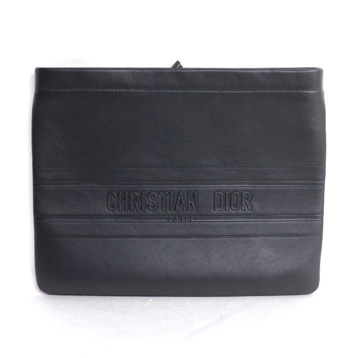 Dior Stripe Leather Clutch Bag | Studio Nafay