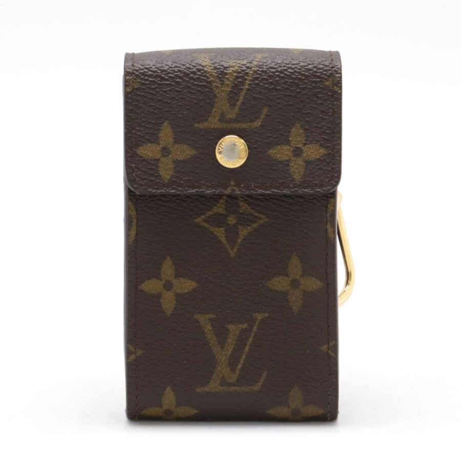 Louis Vuitton Monogram Porte Cles Badge Pouch Bag Small Good